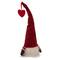 14" Lighted Red Striped 'Kiss Me' Valentine's Day Gnome